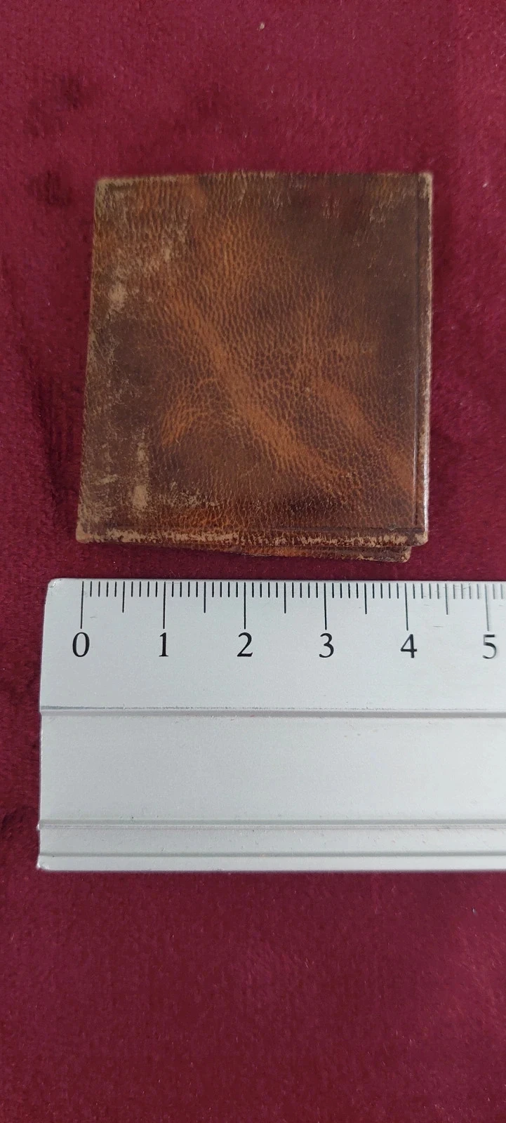 Ancien Reliquaire de Poche en Cuir - Saint Mutien-Marie (Malonne) - Relique Ex Indumentis – photo 4
